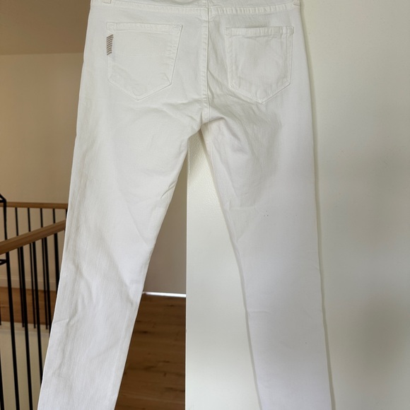 Low Rise PAIGE White Jeans - Picture 3 of 6